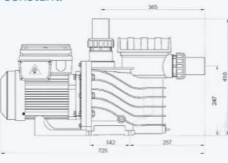 2023 EAKP100 ปั๊มสระว่ายน้ํา 1HP สําหรับสระว่ายน้ํา