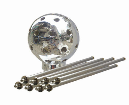 1.5 "ทองเหลือง Chrome Crystal Ball น้ำพุ Jet Nozzle