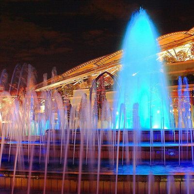 2.5" ทองเหลืองปรับได้ SSingle Jet Fountain หัวฉีดสเปรย์