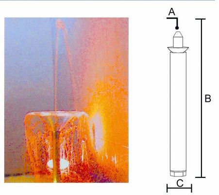 Blossom ทรัมเป็ต 1.5 นิ้ว DN20 Dancing Fountain Nozzles