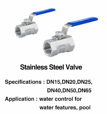 สระว่ายน้ำสแตนเลส 1 นิ้ว Water Ball Valve