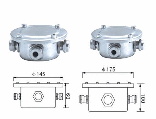 สแตนเลส Dia 145mm 175mm Ip68 กล่องแยกกันน้ำ