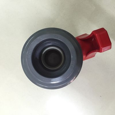 สีดำสีแดง DN20 UPVC ดับเบิลยูเนี่ยนบอลวาล์ว