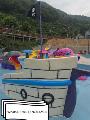 ไฟเบอร์กลาสสระว่ายน้ำ Pirate Water Slides