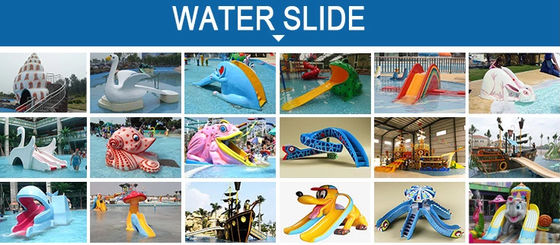 ไฟเบอร์กลาสสระว่ายน้ำ Pirate Water Slides
