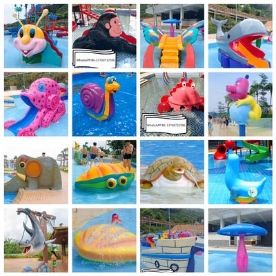 ไฟเบอร์กลาสสระว่ายน้ำ Pirate Water Slides