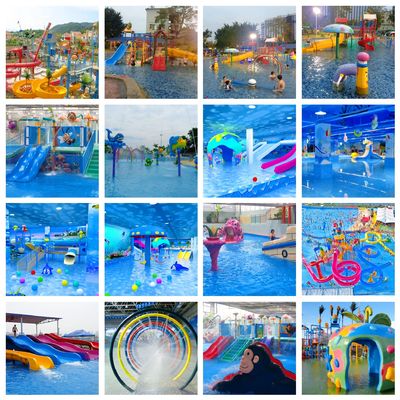 ไฟเบอร์กลาสสระว่ายน้ำ Pirate Water Slides
