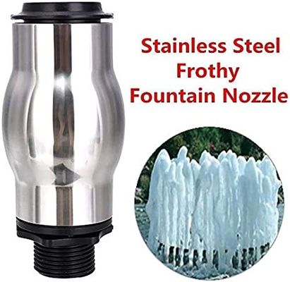 1 "Stainless Steel Plastic Frothy Foam Water Fountain Jet Nozzle