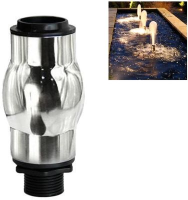1 "Stainless Steel Plastic Frothy Foam Water Fountain Jet Nozzle