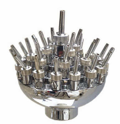1 "Brass Chrome Ajustable 3 Layers Flower Blossom Fountain Nozzles