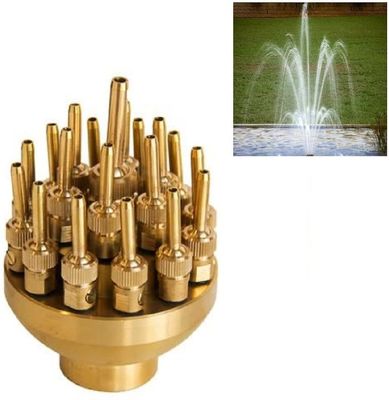 ใหม่ขายร้อน 2 "ทองเหลือง Ajustable 3 ชั้นดอกไม้ Blossom Water Fountain Jet Nozzles
