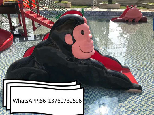 สระว่ายน้ำเด็กไฟเบอร์กลาส Monkey Water Slide