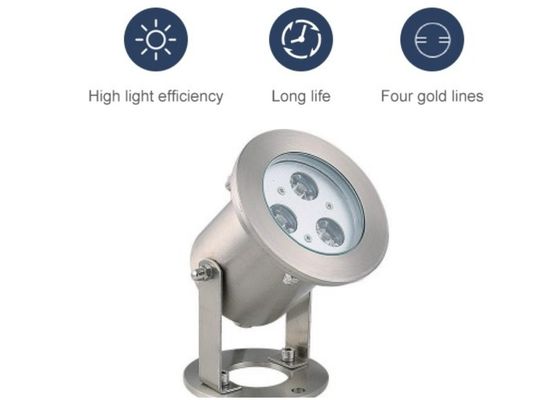 น้ำพุสระว่ายน้ำ 7000K 3W ไฟ LED ใต้น้ำกันน้ำ