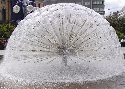 DN65 2.5 "Hemisphere Crystal DN80 Dancing Fountain Nozzles