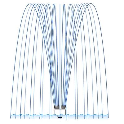 Jewel Crown 1.5 นิ้ว 3D DN40 Water Feature Spray Heads