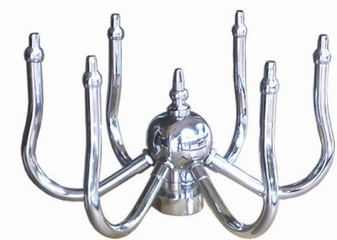 Chrome Pool Fountain Accessories 1.5 "DN40 Rotating Nozzle