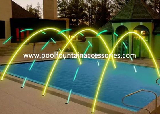 6000 L / H 20mm Laminar Fountain Nozzle พร้อมหลอด LED RGB 9W