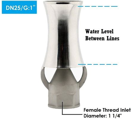 DN25 SS304 หัวน้ำพุเต้นรำหัวสปริงเกลอร์บ่อ