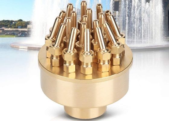 ทองเหลือง DN40 1 1/2" 3 ชั้น Blossom Fountain Jet Nozzle