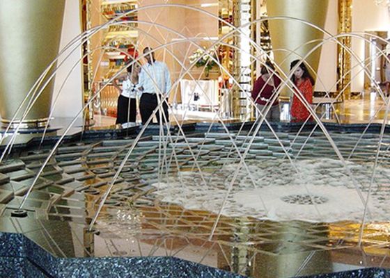 2000L/H Laminar Water Jet Fountain พร้อมไฟสแตนเลส RGB 3w