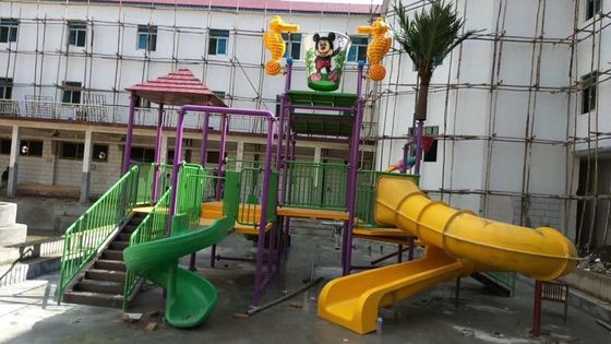 เด็กวัยหัดเดินไฟเบอร์กลาส Octopus Water Slide ความต้านทานการเกิดออกซิเดชัน