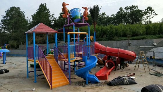 เด็กวัยหัดเดินไฟเบอร์กลาส Octopus Water Slide ความต้านทานการเกิดออกซิเดชัน