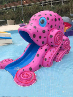 เด็กวัยหัดเดินไฟเบอร์กลาส Octopus Water Slide ความต้านทานการเกิดออกซิเดชัน