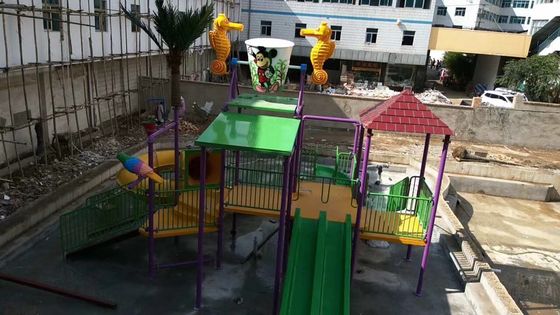 Anti UV Outdoor Kids Water Park Equipment น้ำตกเห็ด
