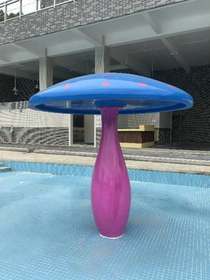 Anti UV Outdoor Kids Water Park Equipment น้ำตกเห็ด