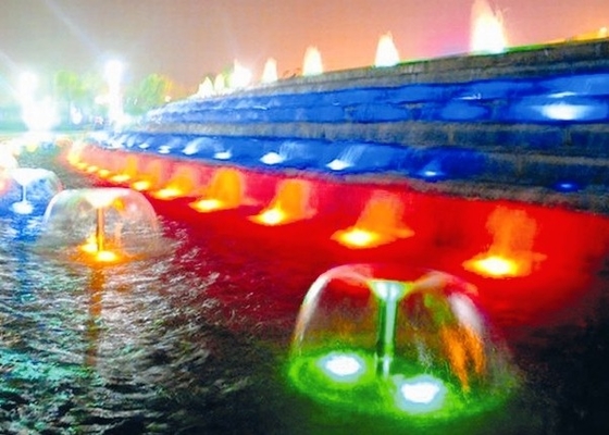 หัวฉีดน้ำพุเห็ดสแตนเลส Jet 22gpm Water Flow