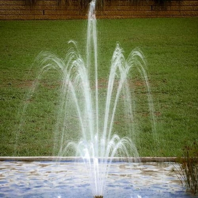 22m3 / h ทองเหลือง Ajustable 3 ชั้น Blossom Fountain Nozzle