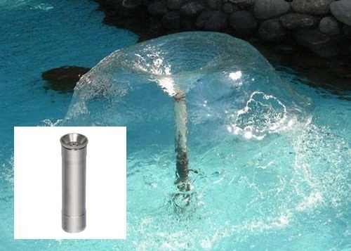 หัวฉีดน้ำพุเห็ดน้ำ 1/2" แบบสถาปัตยกรรม 6.6gpm