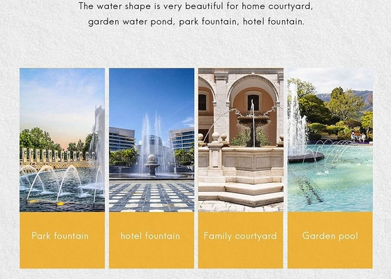 8m3 / h หัวน้ำพุเต้นรำ Ice Tower Water Fountain หัวสเปรย์