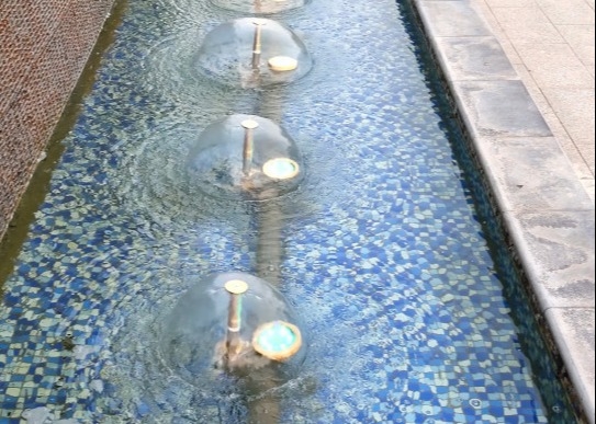 1.5psi DN25 Water Bell Fountain หัวฉีด Jet 22gpm Water Flow